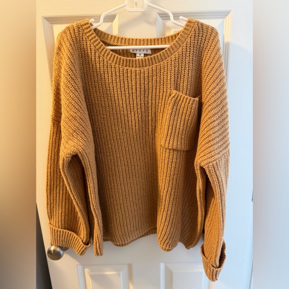 HYFVE Warm Tan Crew Neck Sweater